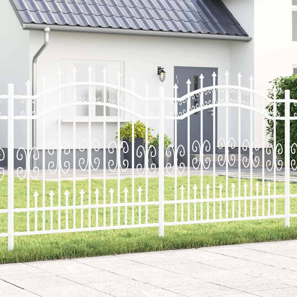 PANGIVO - Clôture jardin acier blanc 240 x 166 cm - PANGIVO - Image 1