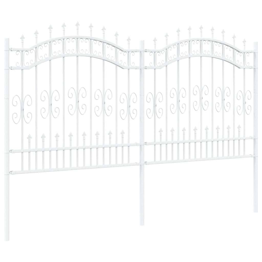PANGIVO - Clôture jardin acier blanc 240 x 166 cm - PANGIVO - Image 4