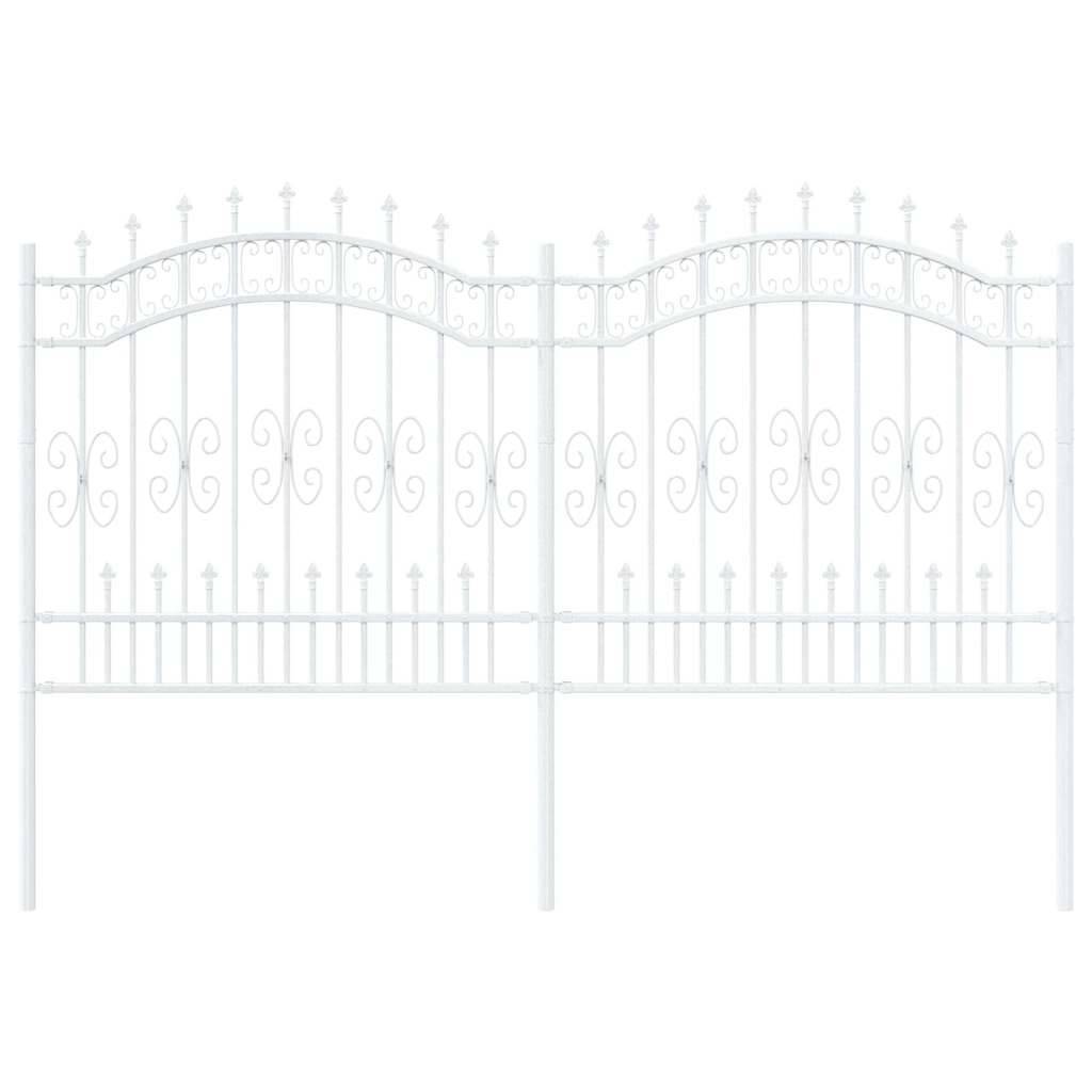 PANGIVO - Clôture jardin acier blanc 240 x 166 cm - PANGIVO - Image 2