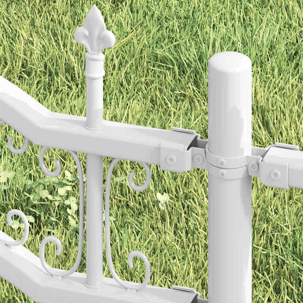 PANGIVO - Clôture jardin acier blanc 240 x 166 cm - PANGIVO - Image 3