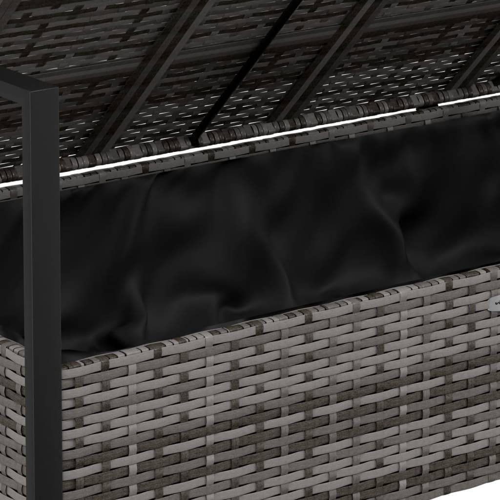 Maison Chic - Banc de jardin - Banc d'extérieur - Banquette à 2 Places avec Coussins Gris Résine Tressée-JU13914 - Imagen 7