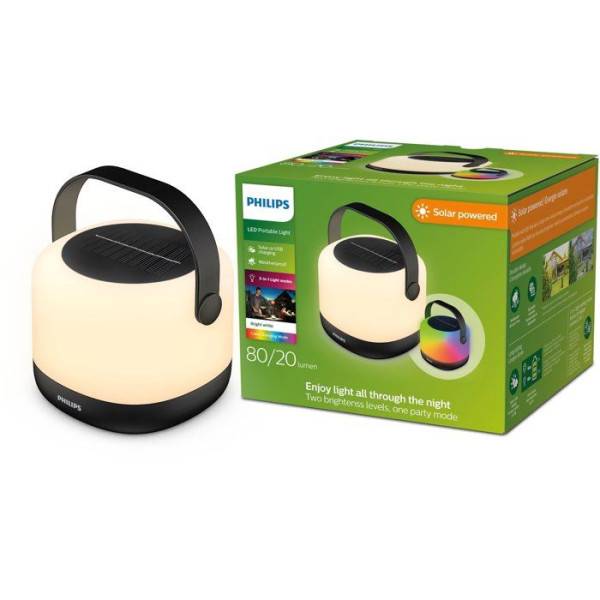 Philips - Lampe a poser - PHILIPS - Alula SR PT - 1,2 W - RGB 30K - Noir - Image 2