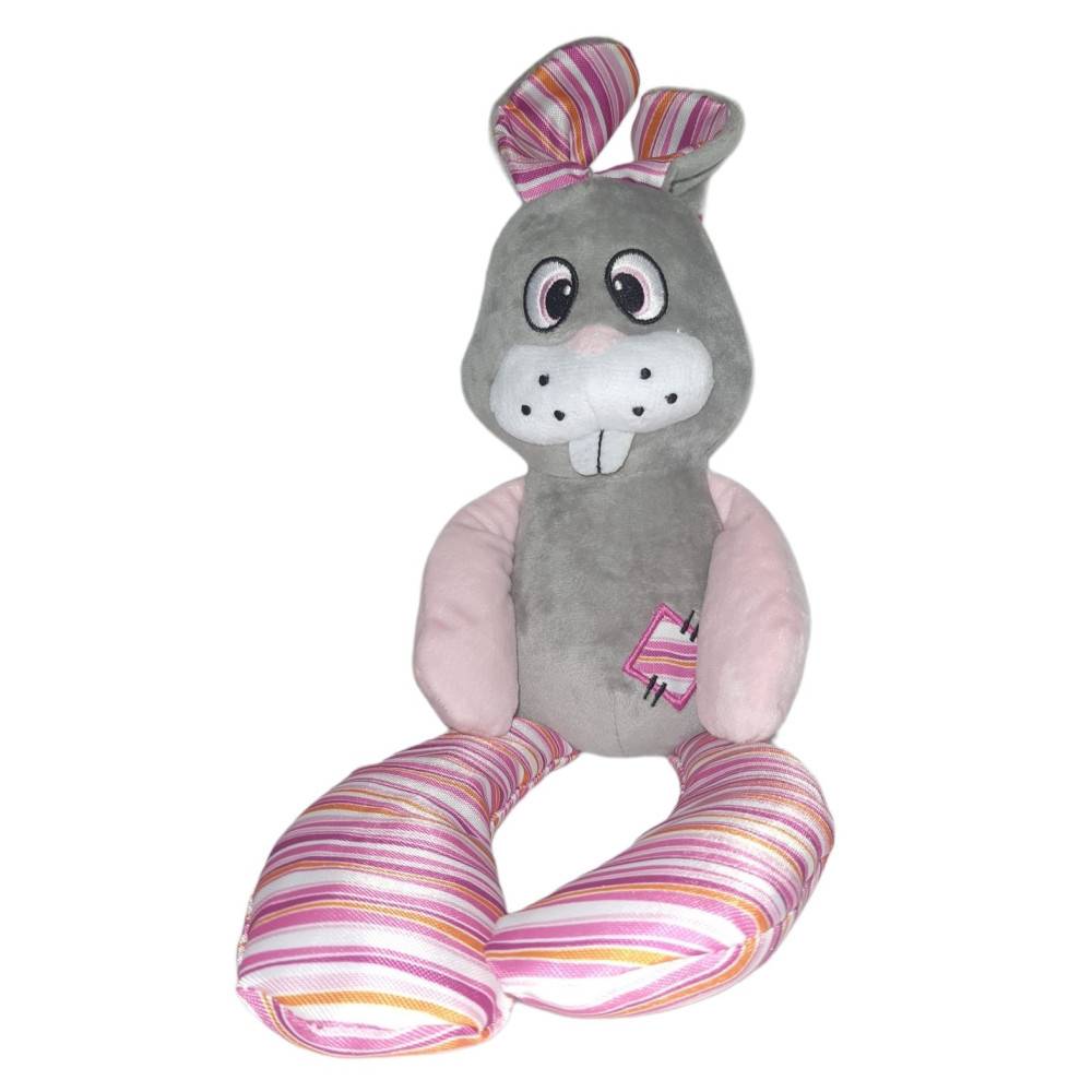 Flamingo - Peluche Lapin gris pieno 50 cm, pour chien - Imagen 1