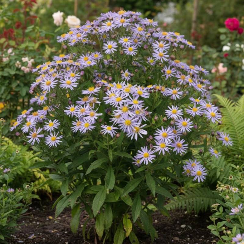 Aster d'automne Asran à fleurs Bleue/ - feuillage Caduc - Godet - 5/20 cm - Imagen 1