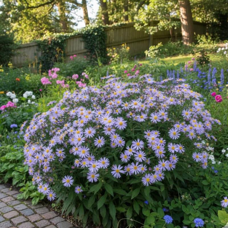Aster d'automne Asran à fleurs Bleue/ - feuillage Caduc - Godet - 5/20 cm - Imagen 3