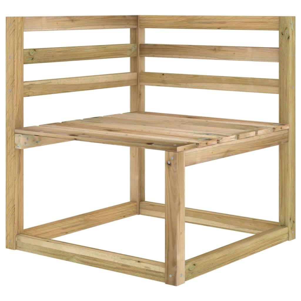 Helloshop26 - Salon de jardin meuble d'extérieur ensemble de mobilier 6 pièces bois de pin imprégné de vert - Imagen 3
