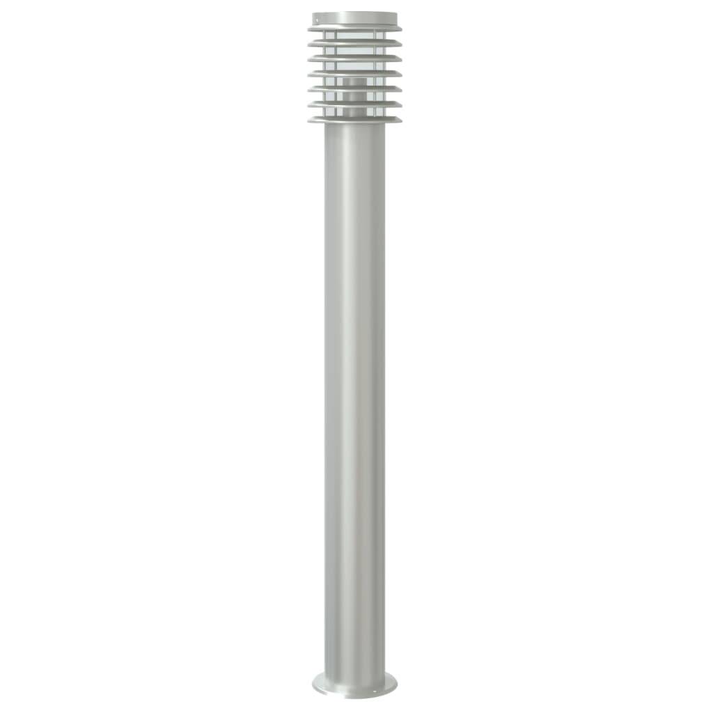 Lampadaire de jardin - Lampadaire d'extérieur avec capteur argenté acier inoxydable-JU1050 - Image 6