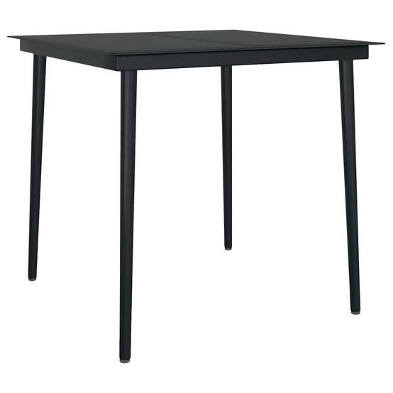 Salon de Jardin 2 Personnes Résine Tressée Table Verre pour Repas Extérieur Marron – ComfortXL Outdoor Living - Image 7