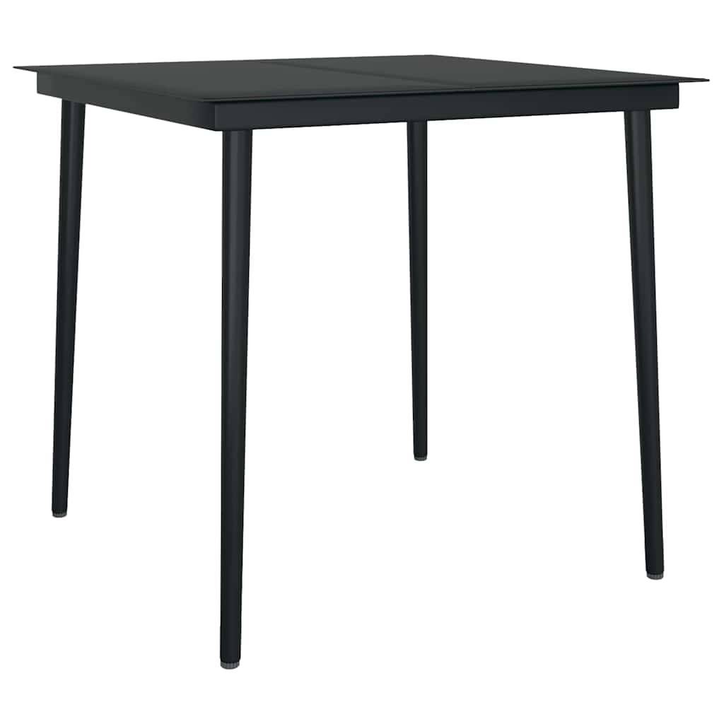 Salon de Jardin 2 Personnes Résine Tressée Table Verre pour Repas Extérieur Marron – ComfortXL Outdoor Living - Image 7