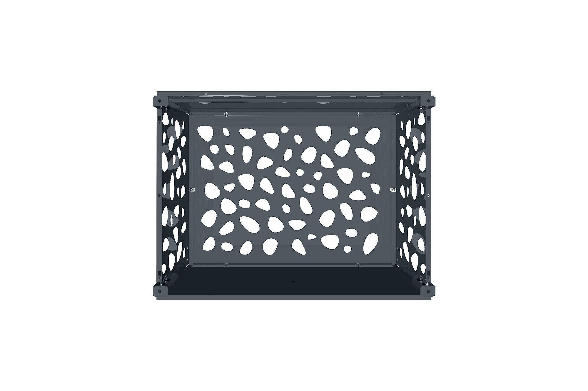 CASANOOV - Casanoov Cache Climatiseur Extérieur Acier Gris Anthracite Taille S 90x68x60 Sunny Avec Face Inférieure - Image 7