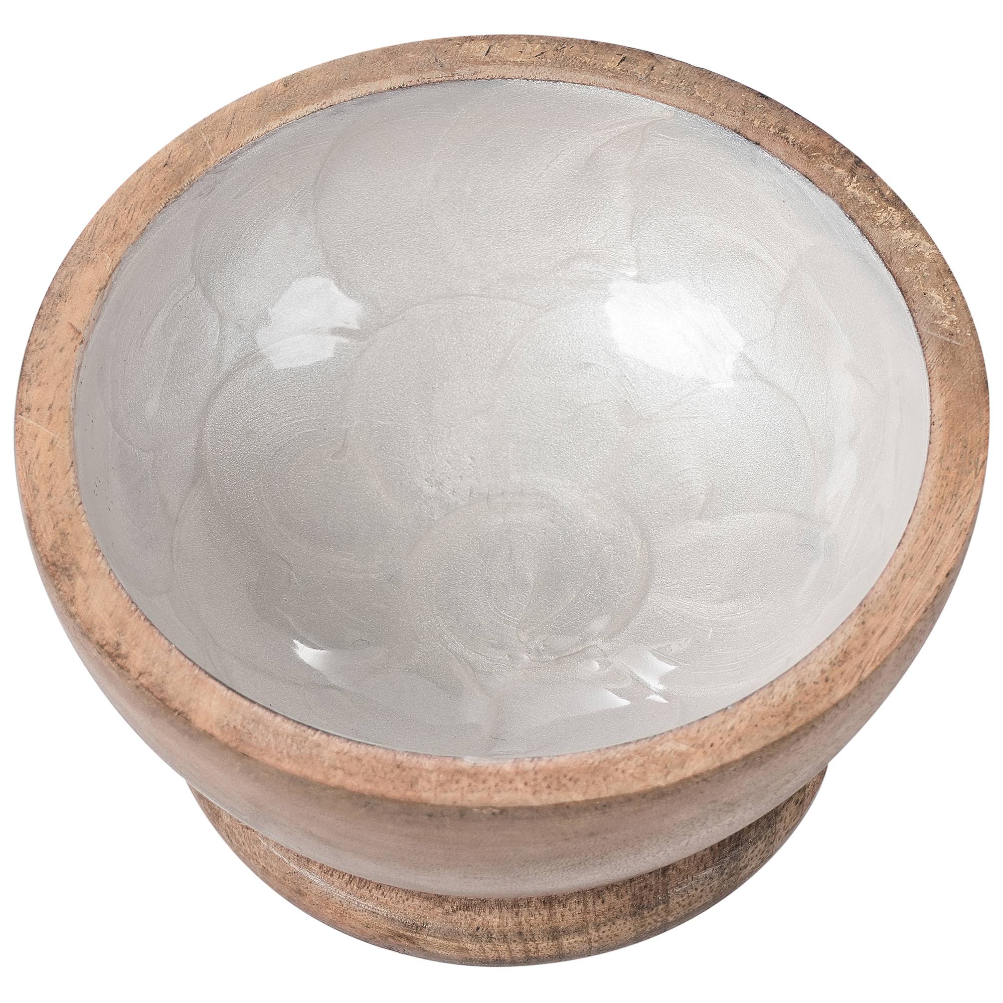 Beliani - Service de table Manguier Marron/blanc QENA - 12x12x7- Beliani - Image 5