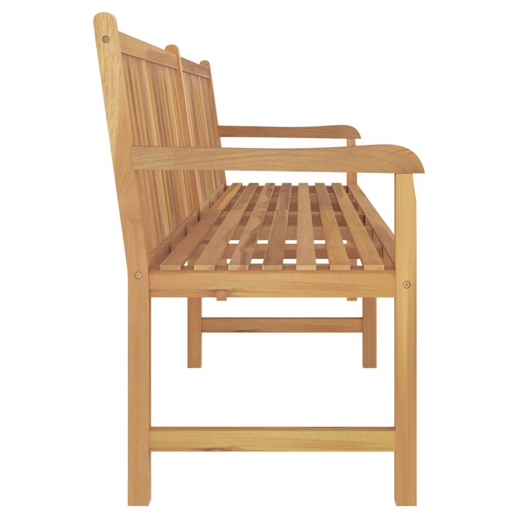 ComfortXL - Grand banc de jardin bois teck massif aménagement maison campagne 228 cm brun - ComfortXL Outdoor Living - Image 3