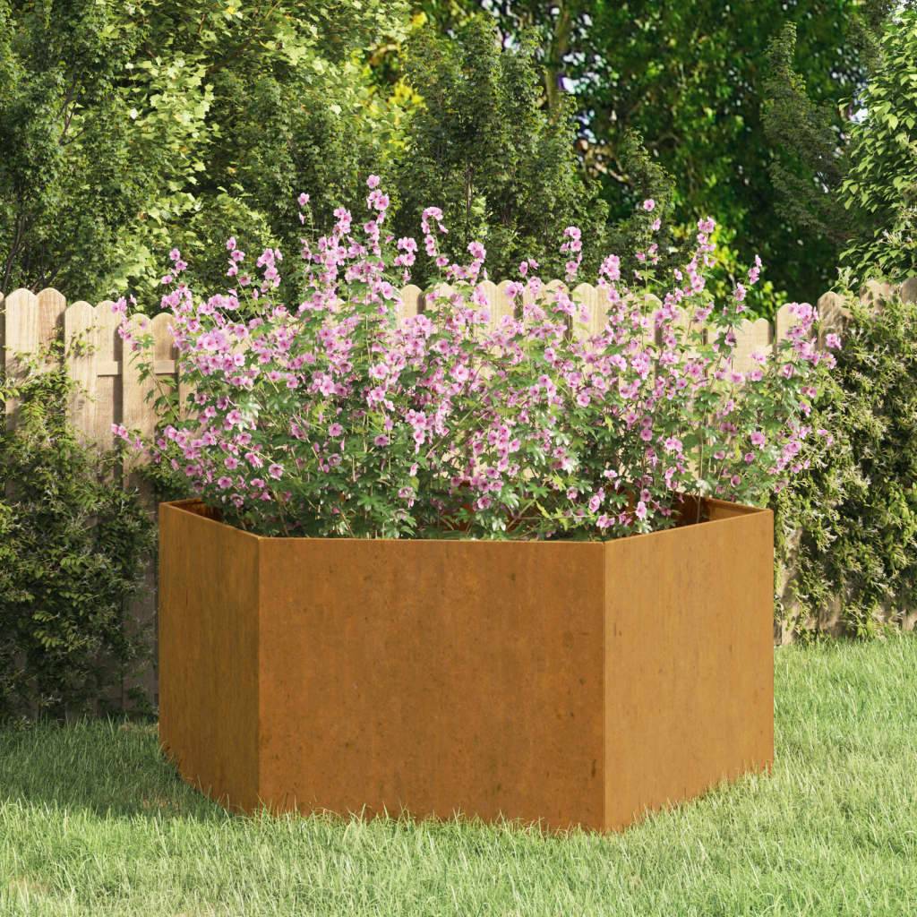 ComfortXL - Grand carré potager en Acier Corten pour Jardin 90x90x45 cm – ComfortXL Outdoor Living - Image 1