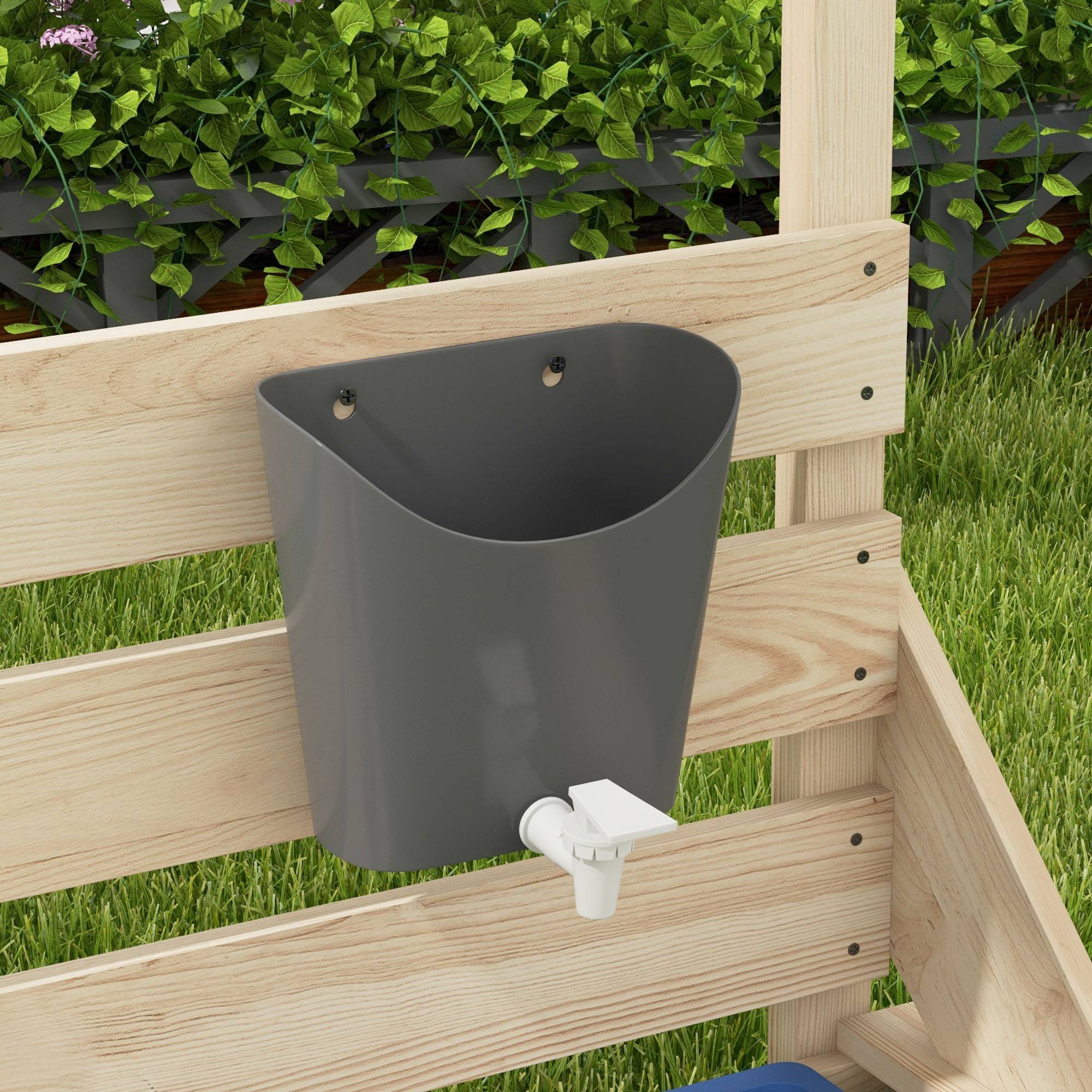 Outsunny - Bac à sable bateau de pirate en bois avec jeu de cuisine et 6 accessoires - Outsunny - Imagen 2
