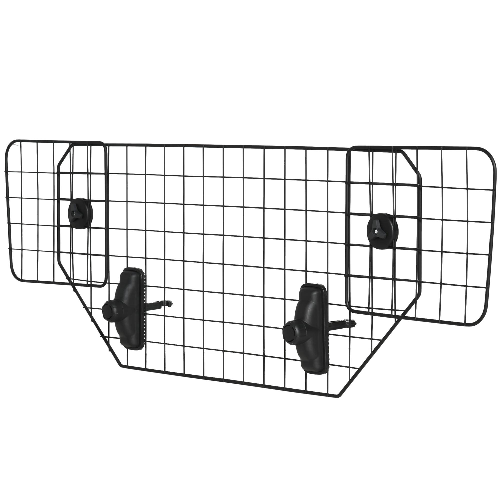Barrière de Sécurité Universelle pour Chien en Voiture, Métal Extensible pour Sièges Arrière et Coffre, 90–120 x 40,5 cm, Noir - Image 2