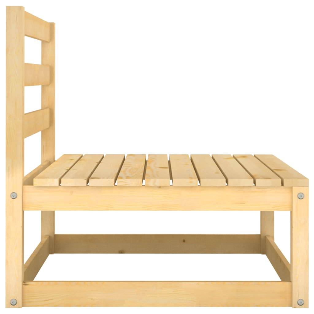 Helloshop26 - Salon de jardin meuble d'extérieur ensemble de mobilier 3 pièces bois de pin massif - Imagen 7