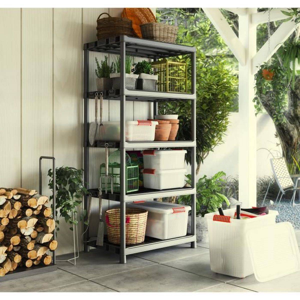Keter - Étagère de rangement XL Keter Plus X/5, 5 tablettes 90 x 60 x 187 cm, 80 kg par tablette - KETER - Image 2