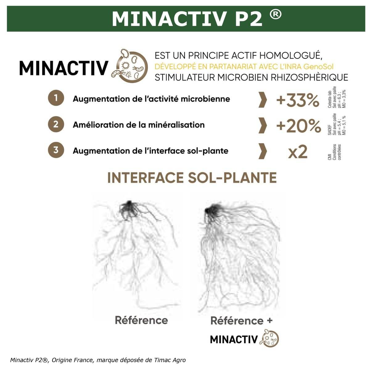 SOLU’CONTROL - 2 kg de Minactiv P2® – Engrais phosphate naturel – Avec Calcimer® marin et stimulateur microbien – Racines solides, gazon dense - Image 7