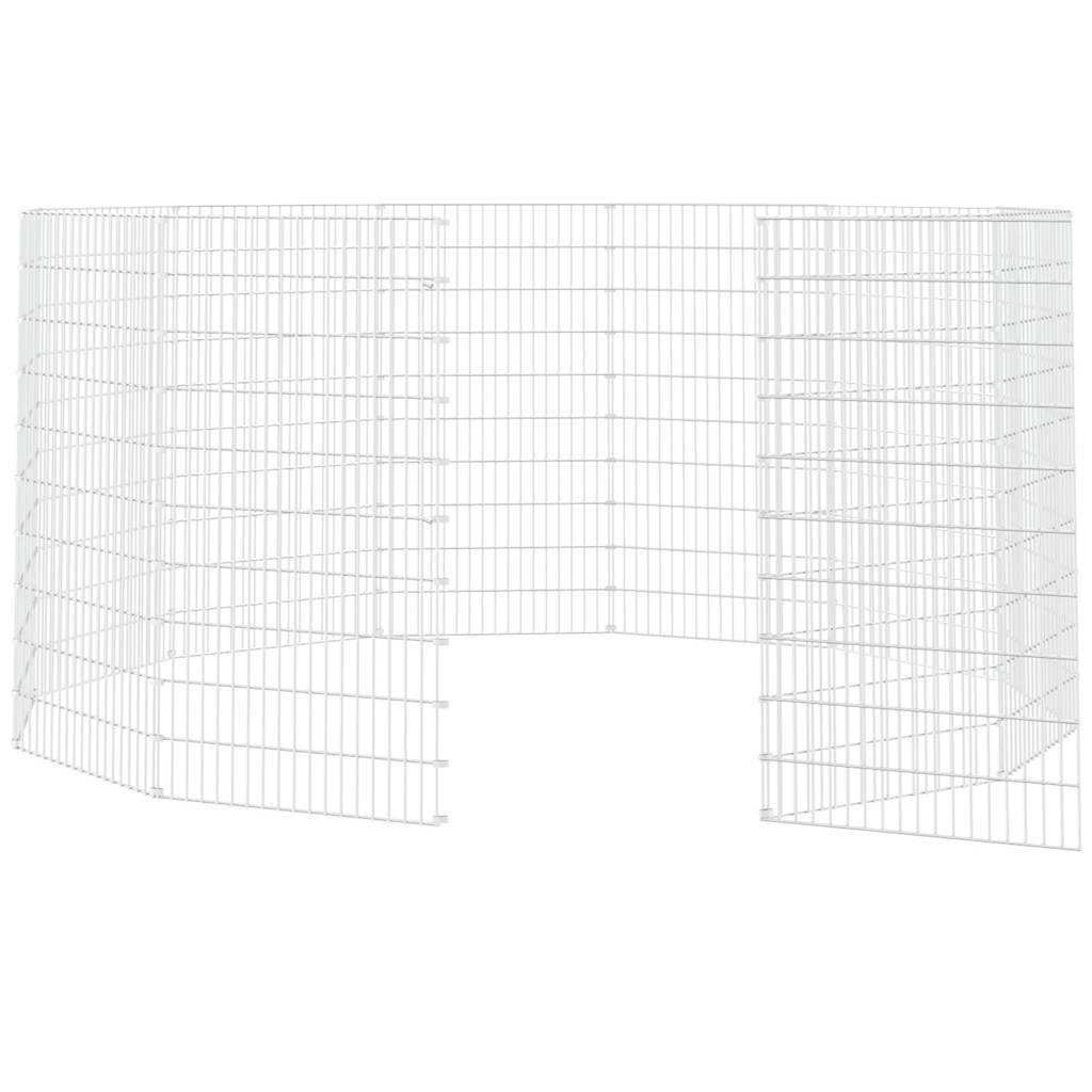 Vidaxl - Enclos pour animaux en liberté 12 panneaux 54 x 100 cm Fer galvanisé vidaXL 171584 - Imagen 4