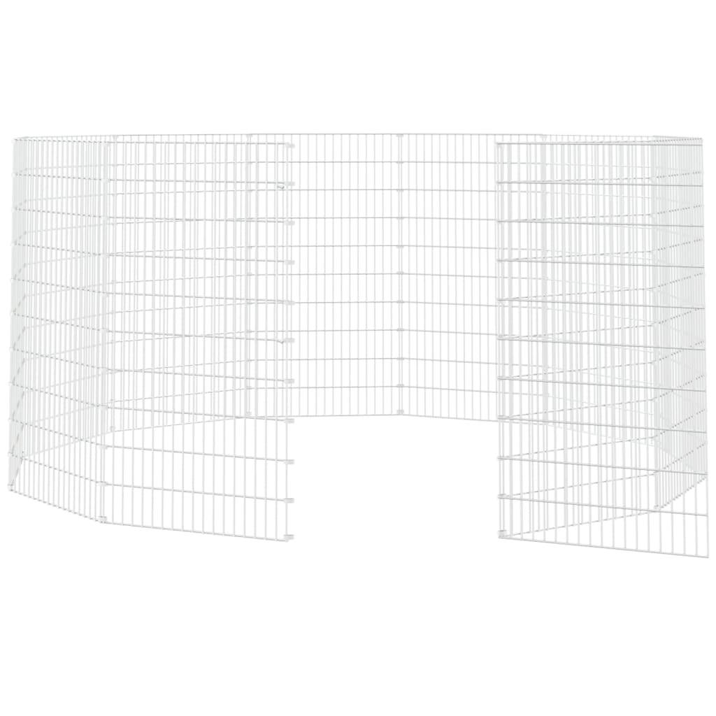 Vidaxl - Enclos pour animaux en liberté 12 panneaux 54 x 100 cm Fer galvanisé vidaXL 171584 - Imagen 6