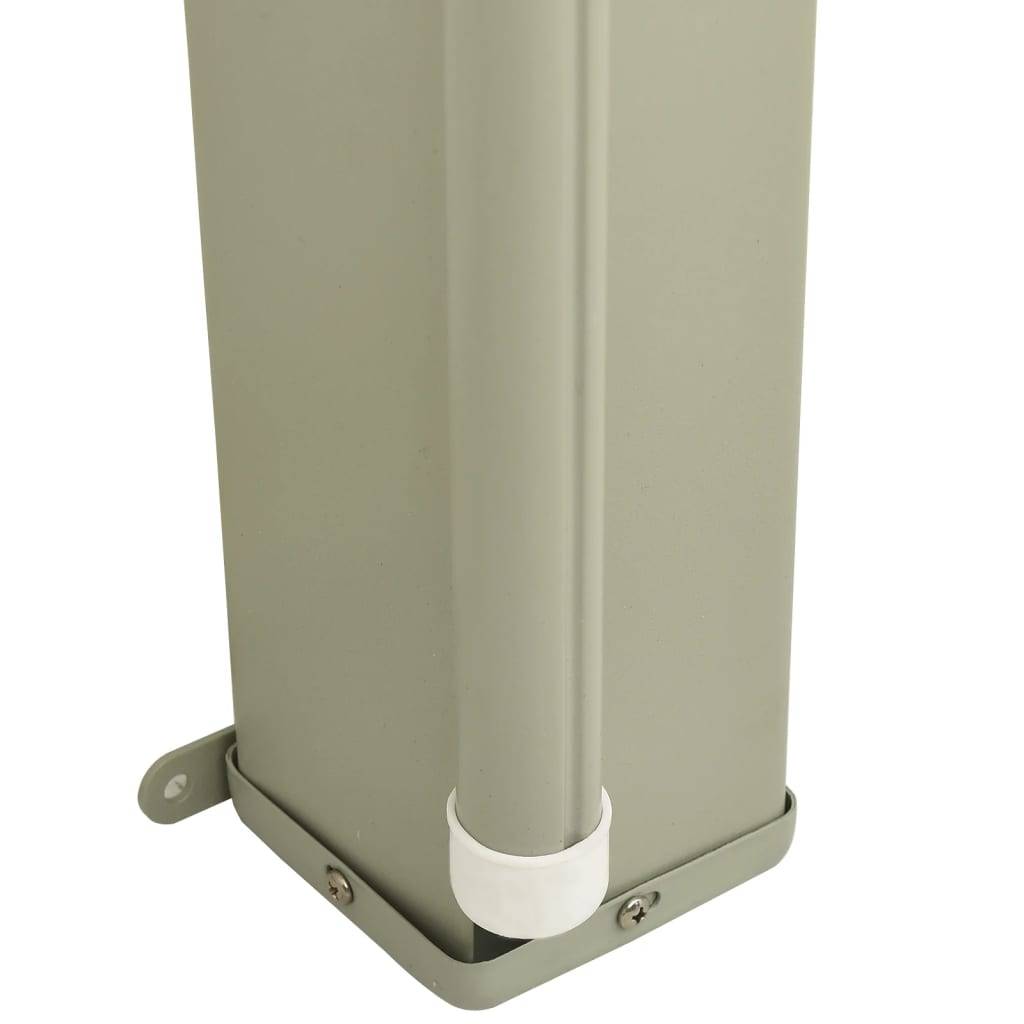 Helloshop26 - Auvent paravent store brise-vue latéral rétractable de patio jardin terrasse balcon protection visuelle écran 117 x 600 cm noir - Imagen 4
