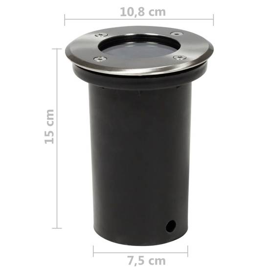 Lampe d'extérieur - Lampe de jardins au sol 12 pcs rond - Image 5