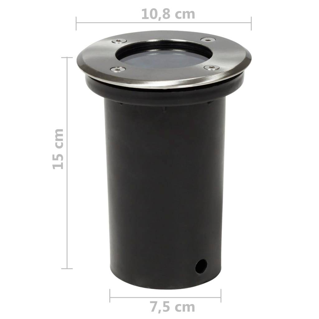 Lampe d'extérieur - Lampe de jardins au sol 12 pcs rond - Image 5