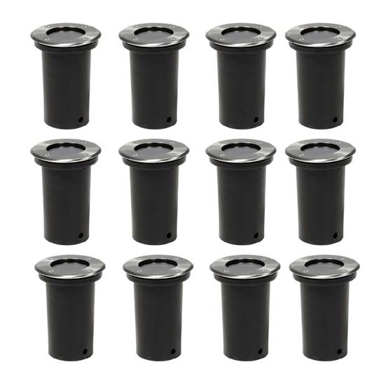 Lampe d'extérieur - Lampe de jardins au sol 12 pcs rond - Image 1