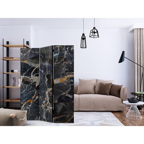 Paravent 3 Volets "Black Marble" 135x172cm - Image 2