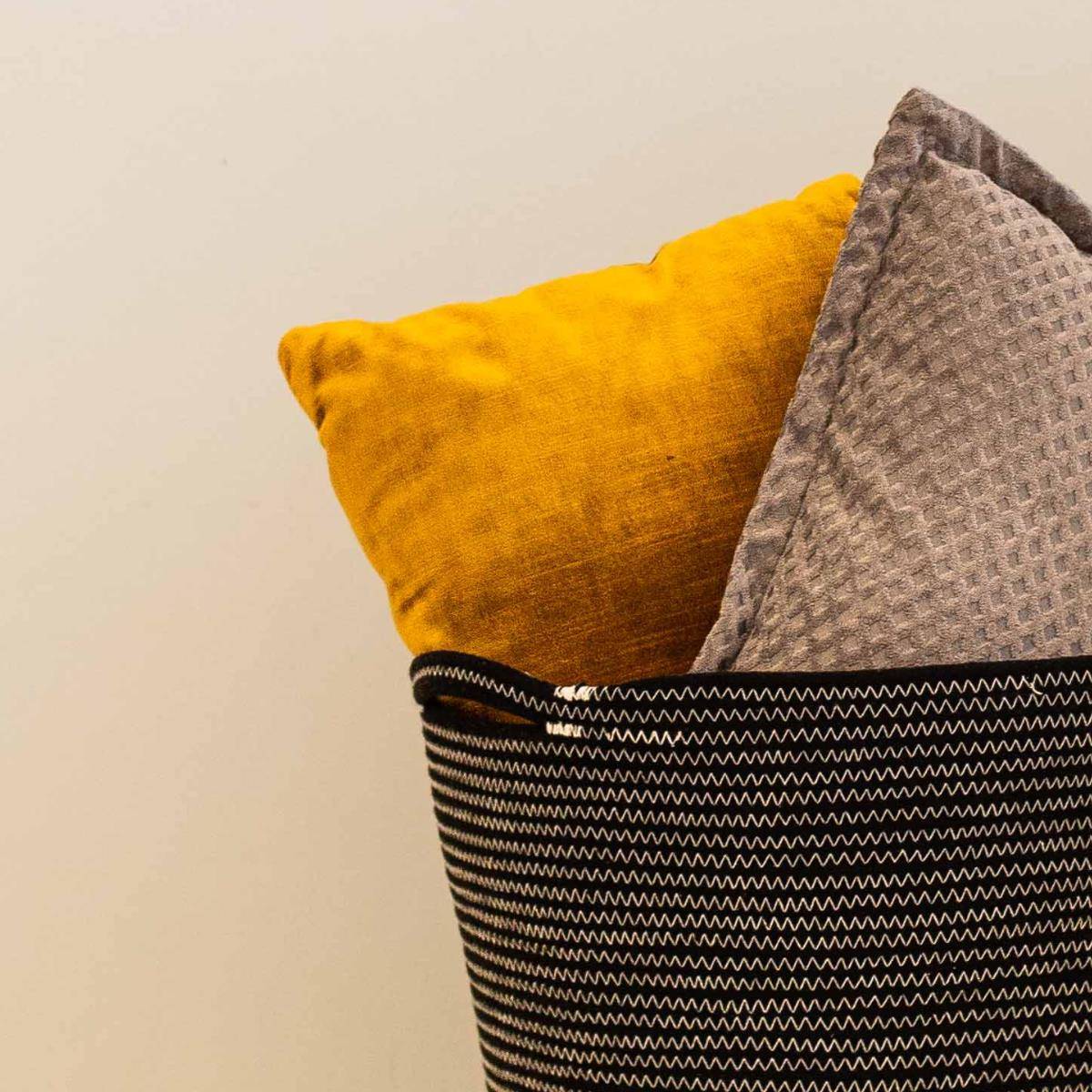 Le Marquier - Panier A Bûches Deco Navy Noir - Image 7