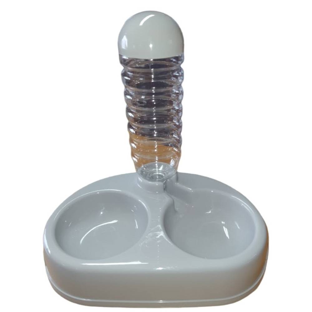 Distributeur eau et nourriture Alun 2 x 400 ml pour chien et chat. - Imagen 2