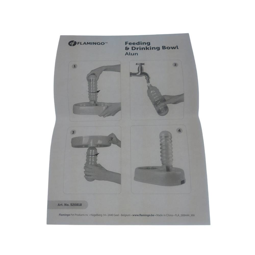 Distributeur eau et nourriture Alun 2 x 400 ml pour chien et chat. - Imagen 7