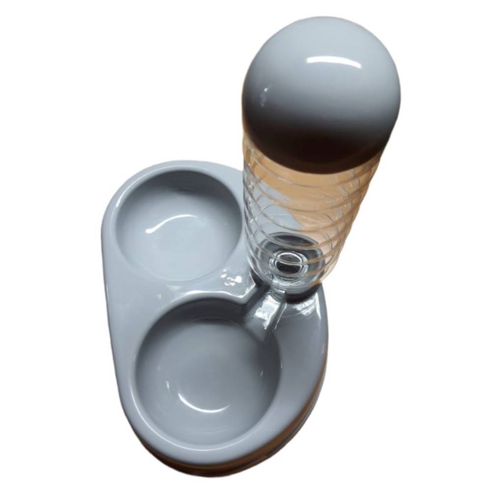 Distributeur eau et nourriture Alun 2 x 400 ml pour chien et chat. - Imagen 4