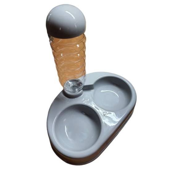 Distributeur eau et nourriture Alun 2 x 400 ml pour chien et chat. - Imagen 3