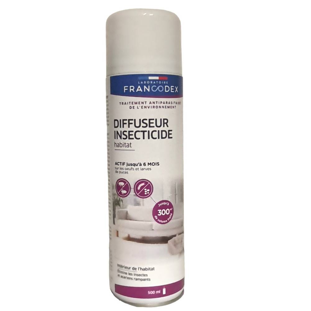 Francodex - Francodex - Diffuseur antiparasitaire habitat 500 ml (130m²)traitement de l'environnement - Imagen 2