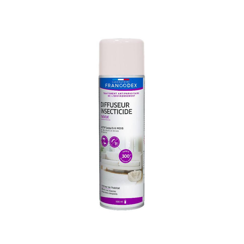 Francodex - Francodex - Diffuseur antiparasitaire habitat 500 ml (130m²)traitement de l'environnement - Imagen 3