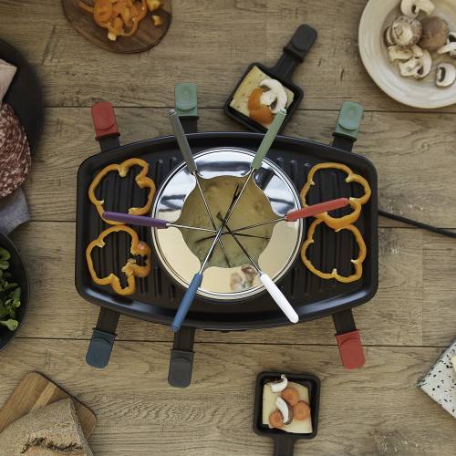 Livoo - Appareil à raclette et fondue pour 8 personnes 1100W - Imagen 3