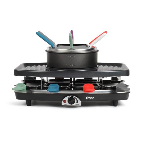 Livoo - Appareil à raclette et fondue pour 8 personnes 1100W - Imagen 2