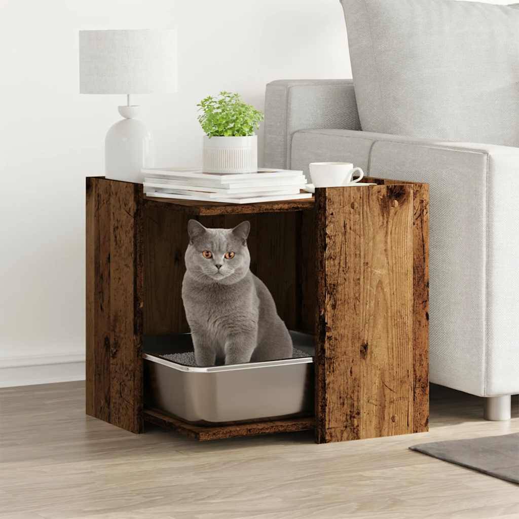 Chatiere bois marron 53 x 53 x 51 cm - Prolenta premium p344.2 - Image 2