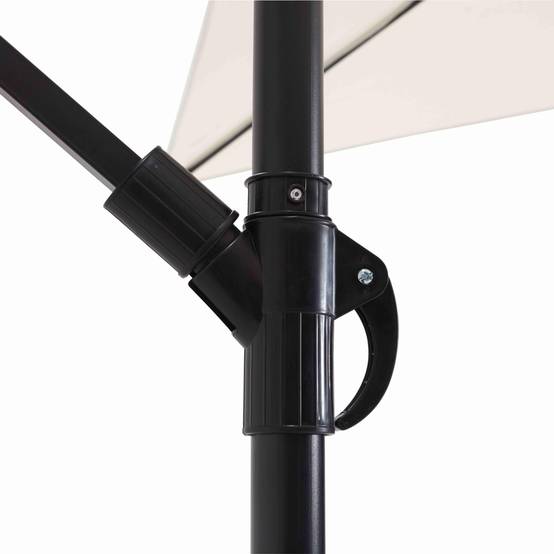 Oviala - Parasol déporté 3x3m acier écru Genova - Oviala - Image 5