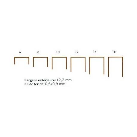 Arca - Agrafes 80 - 10mm Galva - Boite de 10000 - ARCA - ARA8010G - Imagen 2