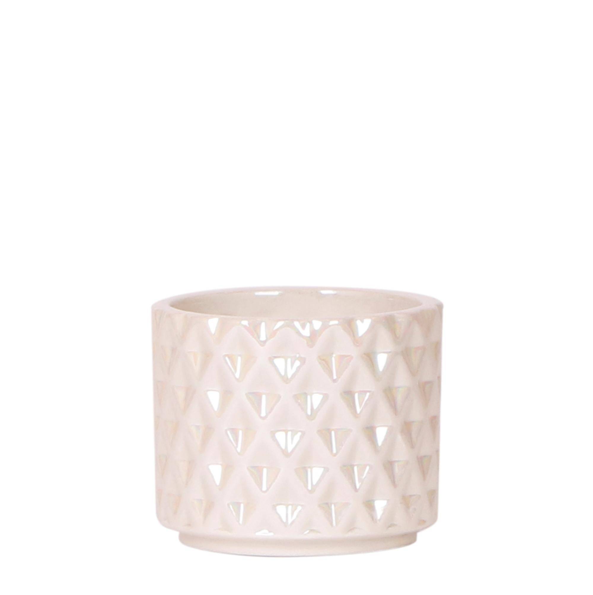 Pot Diamond Pearl en Travertin- La Green Touch - Image 1