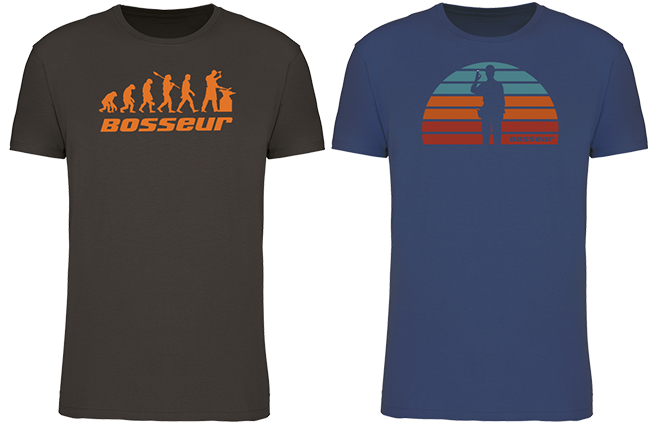Lot de 2 t-shirt de travail BOSSEUR Evo Taupe - 12230-006