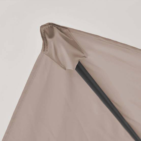Oviala - Toile pour parasol déporté 4x3m taupe Caserta - Oviala - Image 3