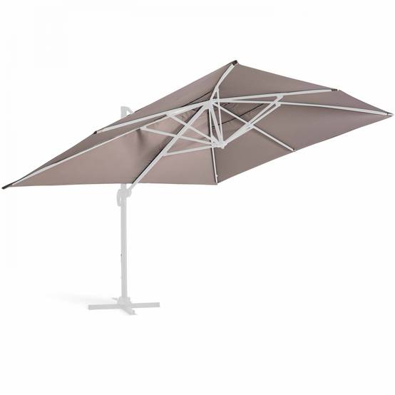 Oviala - Toile pour parasol déporté 4x3m taupe Caserta - Oviala - Image 1