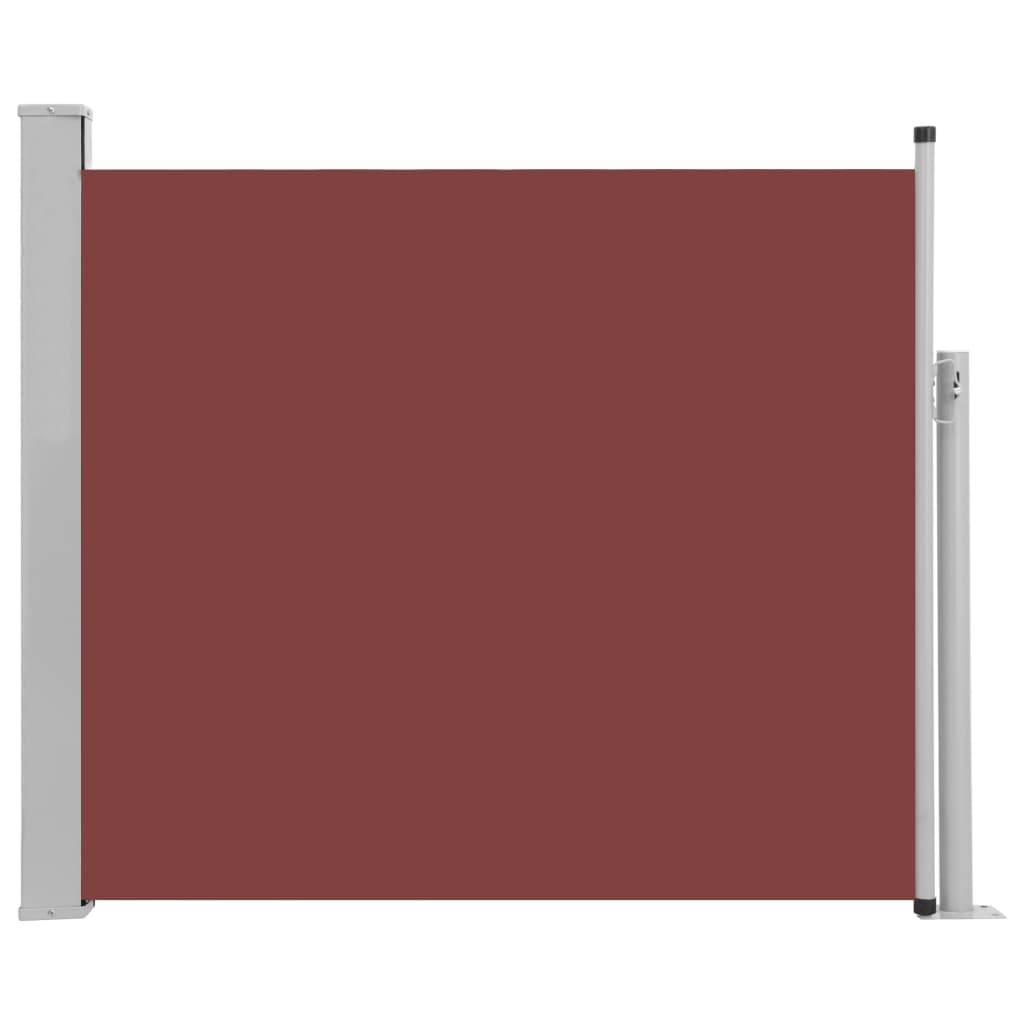 Helloshop26 - Auvent paravent store brise-vue latéral rétractable de patio jardin terrasse balcon protection visuelle écran 100 x 300 cm marron - Imagen 1