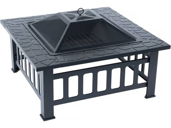 Brasero Avec Couvercle Anti Braise "flaméo" - Noir -habitat Et Jardin - Image 1