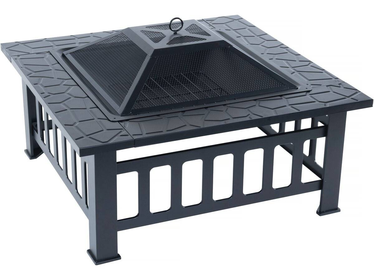 Brasero Avec Couvercle Anti Braise "flaméo" - Noir -habitat Et Jardin - Image 1