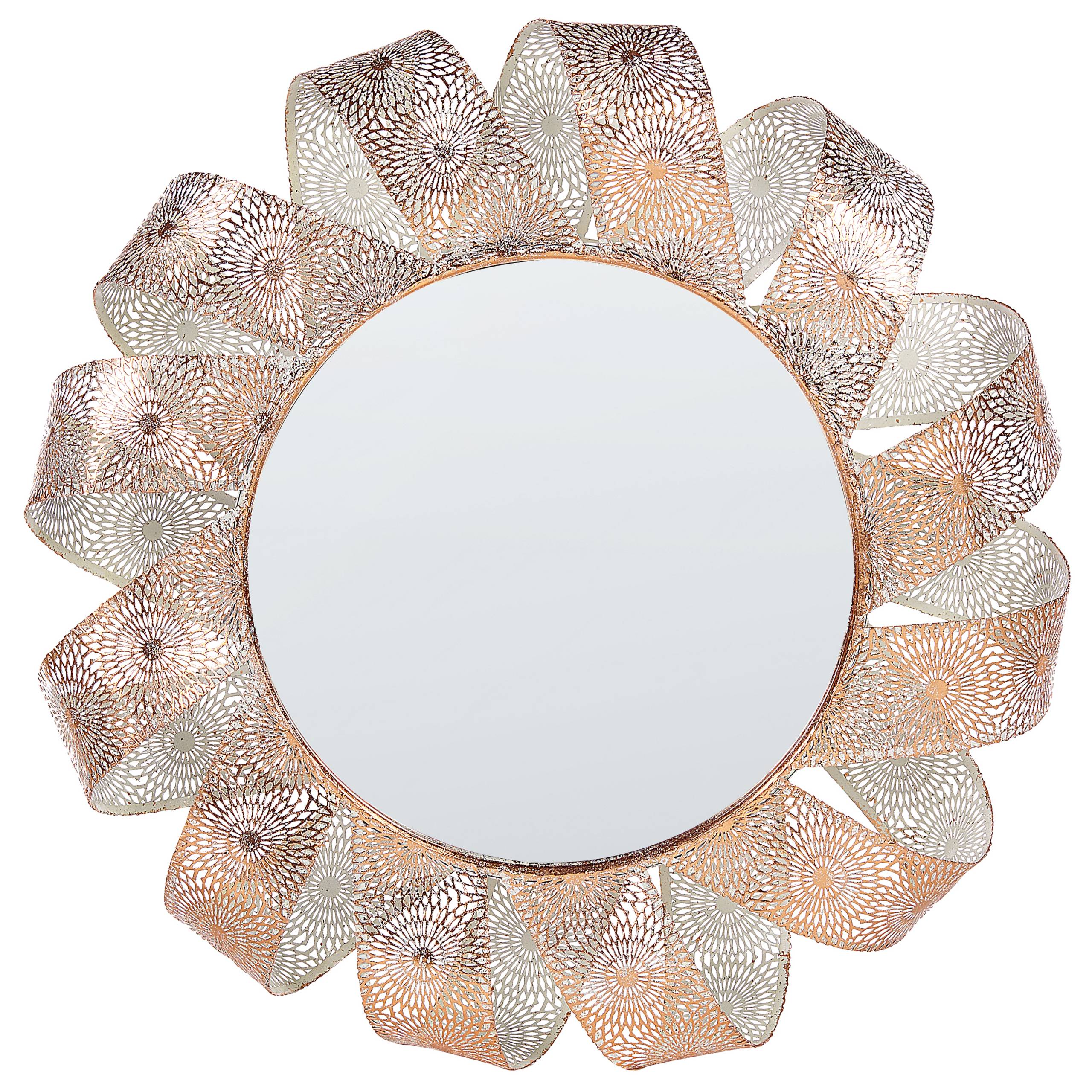 Beliani - Miroir Métal Blanc MANGALORE - 54x4x54- Beliani - Image 2