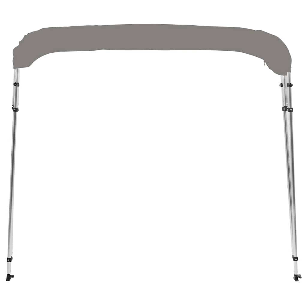 Store banne | Auvent bimini à 4 arceaux gris 243x210x137 cm Maison Chic - Image 4